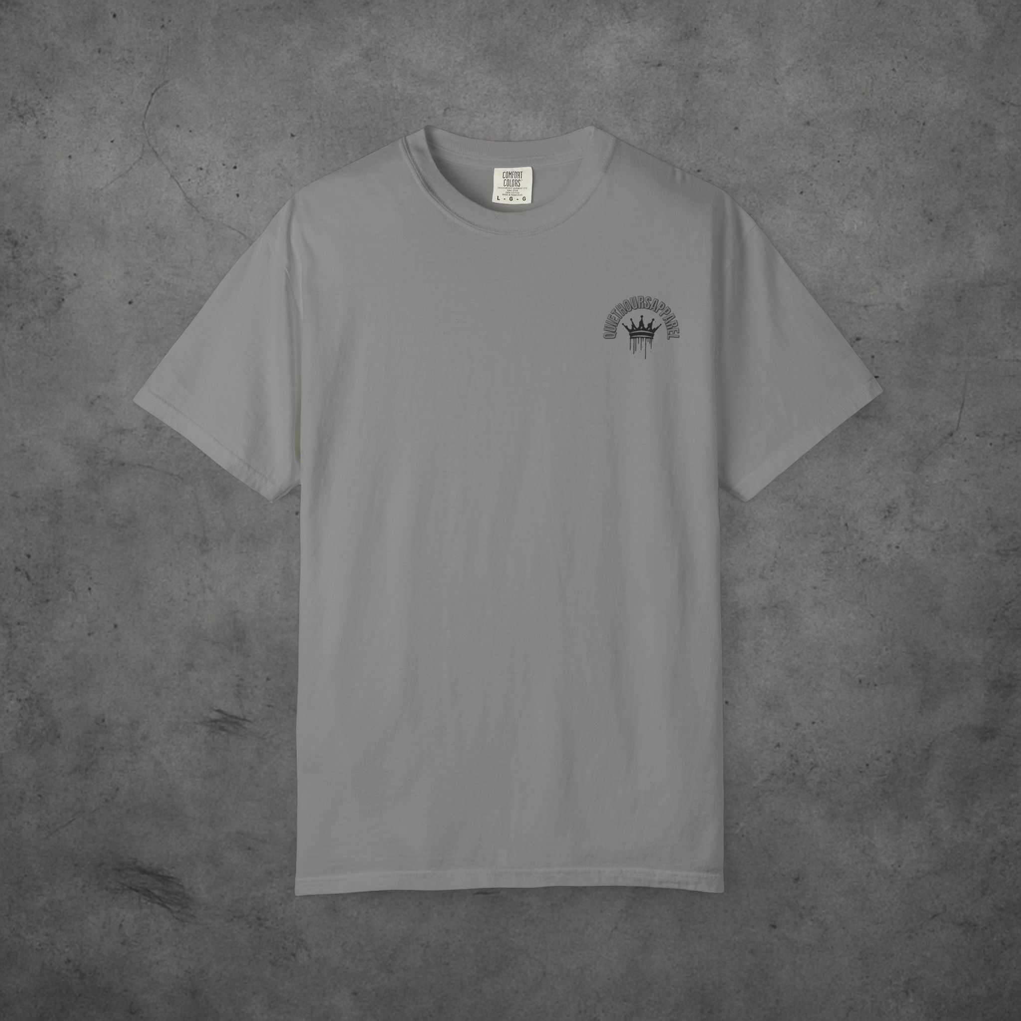 Minimalist Streetwear T-Shirt with QUIETHOURSAPPAREL Logo