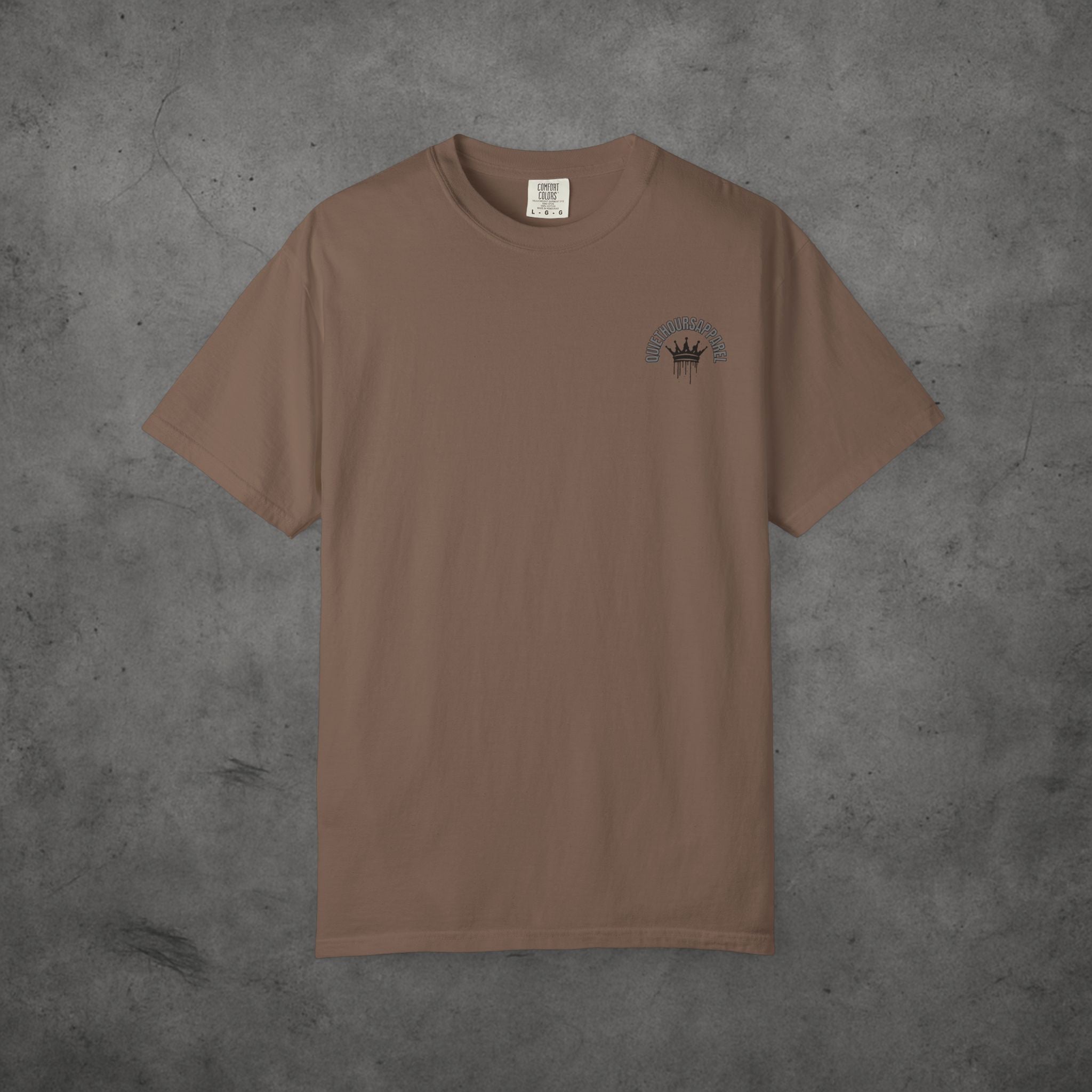 Minimalist Streetwear T-Shirt with QUIETHOURSAPPAREL Logo