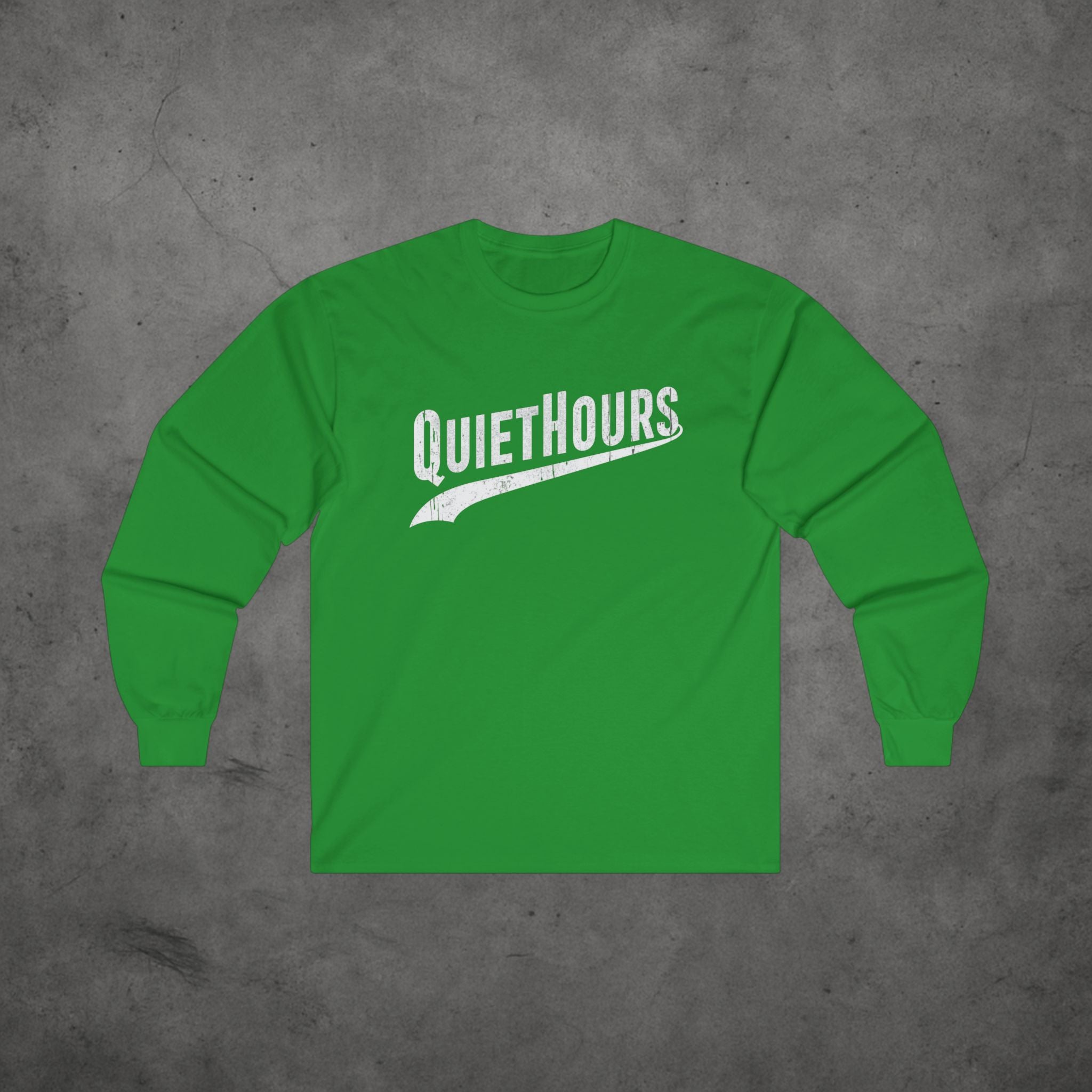 Long Sleeve Tee Quiet Hours Vintage Baseball Logo Unisex