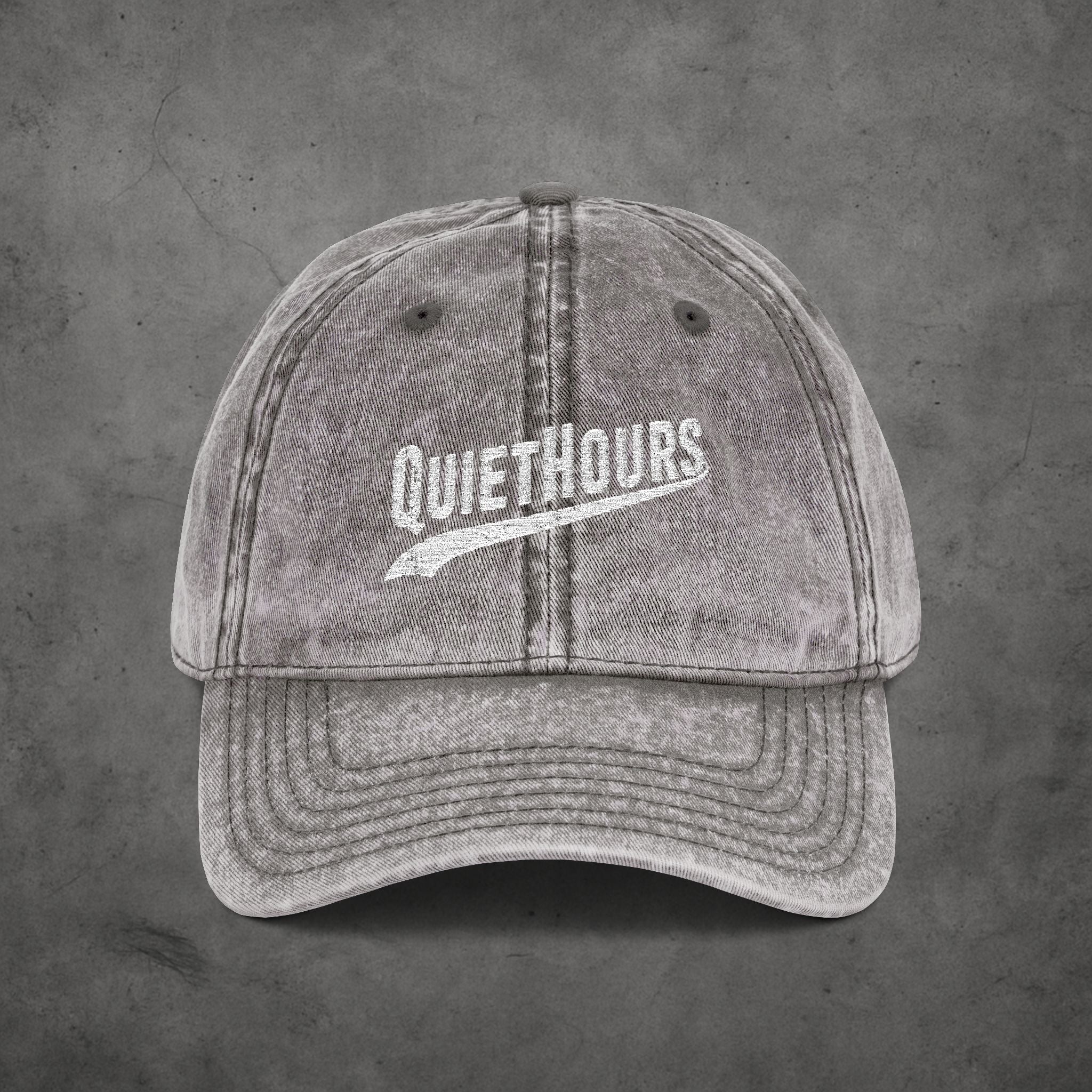 Quiet Hours Vintage Dad Cap — Washed Classic with Minimal Embroidered Logo