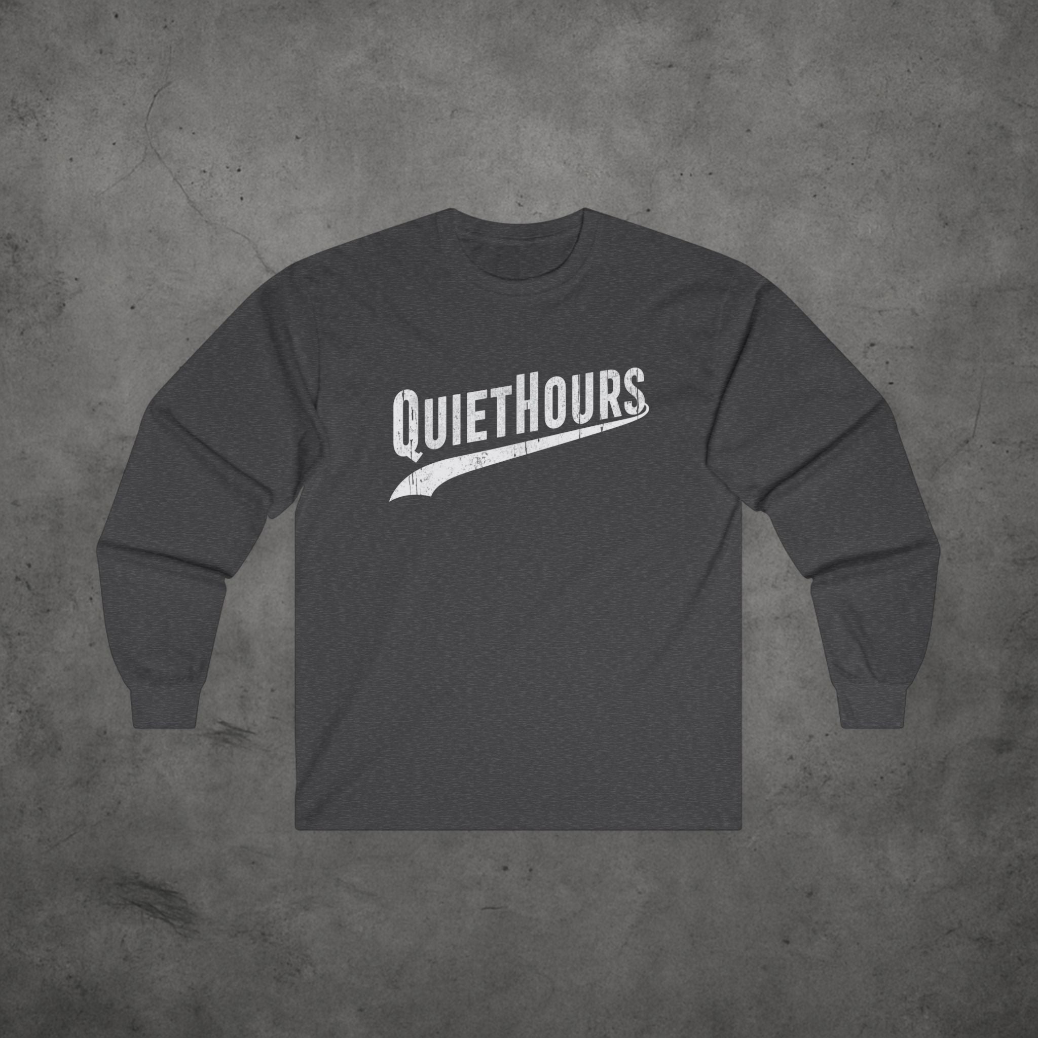 Long Sleeve Tee Quiet Hours Vintage Baseball Logo Unisex