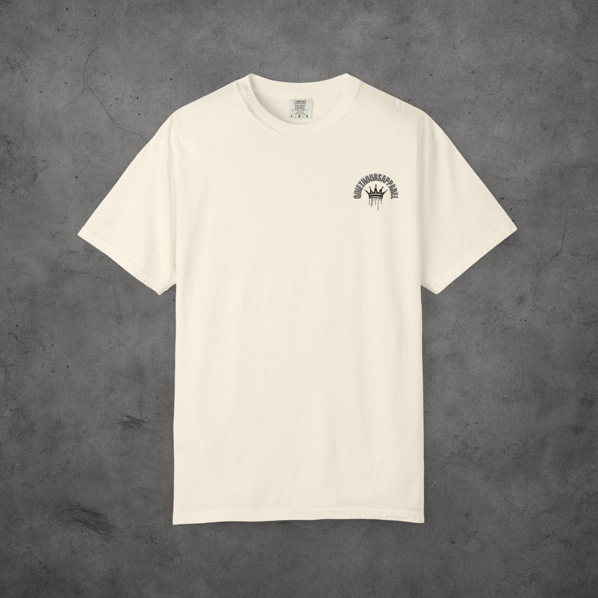 Minimalist Streetwear T-Shirt with QUIETHOURSAPPAREL Logo